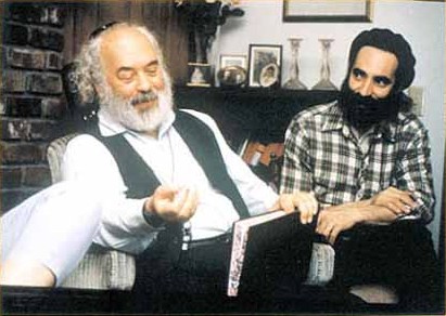 Avraham Sand and world-renowned Talmud scholar and singer Rabbi Shlomo Carlebach